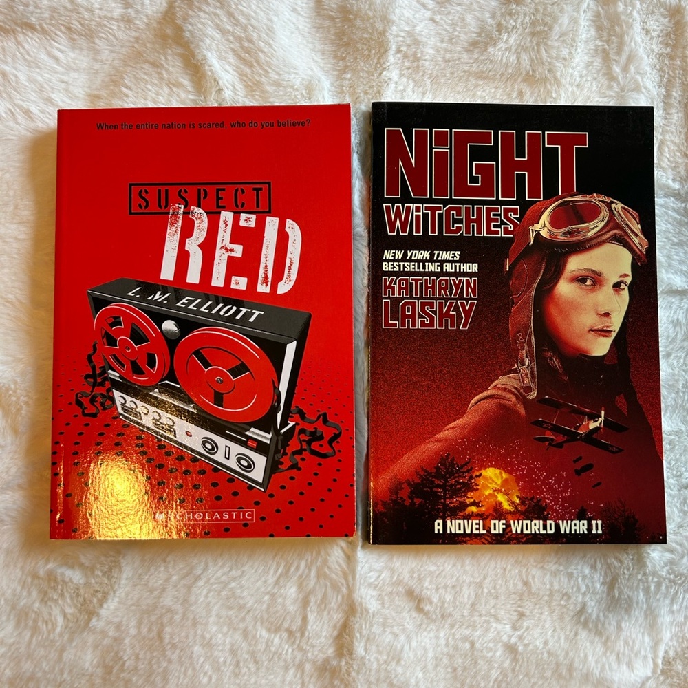 Suspect Red and Night Witch Books